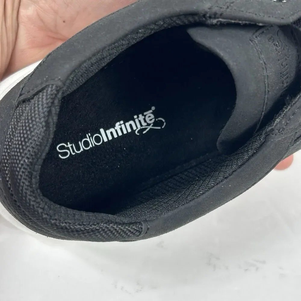 Studio Infinite Shoes Men's 7 Miguel II Black Low Top Oxford Casual Cushioned